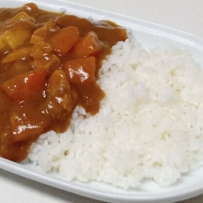 しゃきっとしたごはんでカレーにおいしかったですよ♪